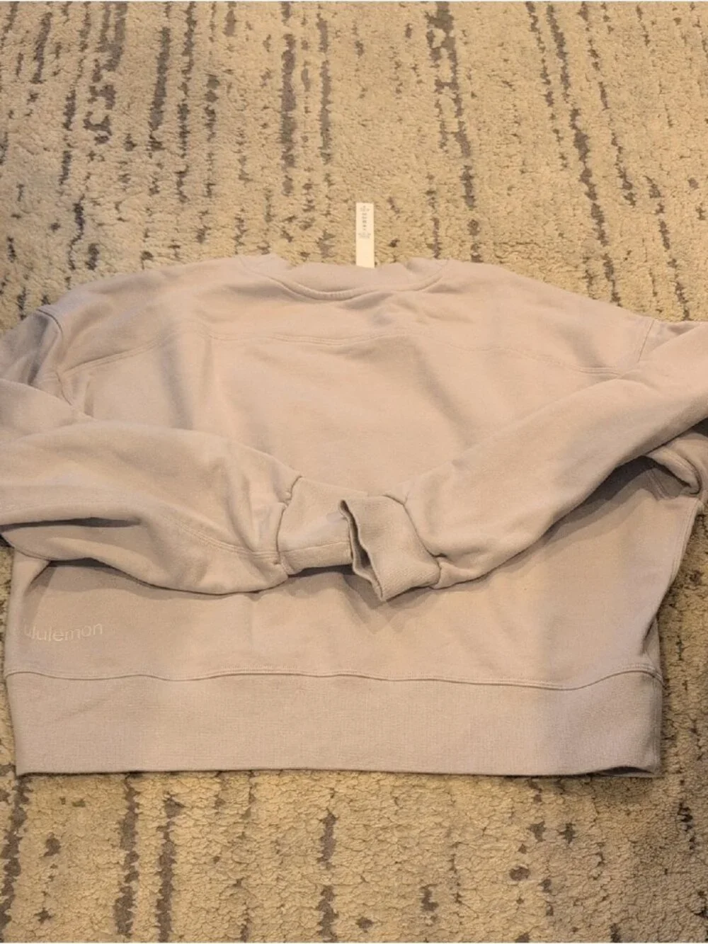 Lululemon Perfectly Oversized Crop Crew Chrome